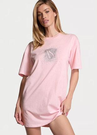 Хлопковая ночная рубашка пижама victoria ́s secret оригинал