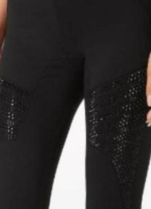 Леггинсы со стразами  philipp plein xl-xxl/14-16 размер