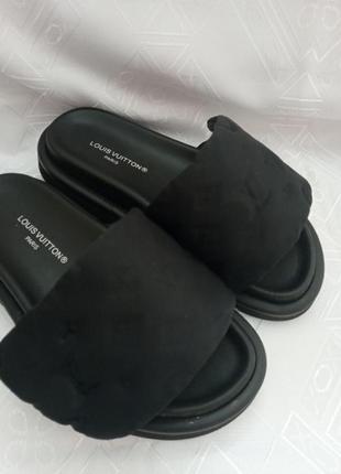 Шкіряні шльопанці louis vuitton