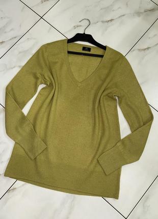 Кашеміровий жіночий подовжений светр f&f cashmere 48-50 (m-l)