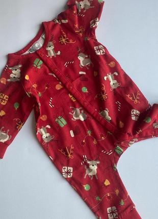 Новогодний ромпер бодик h&m