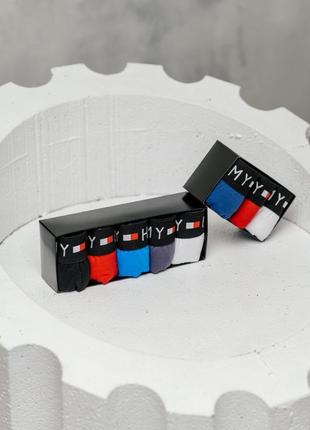 Комплект трусов (3, 4, 5 шт) tommy hilfiger мужское белье боксеры плавки подарочный набор7 фото