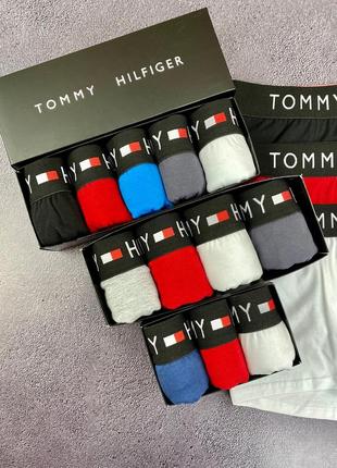 Комплект трусов (3, 4, 5 шт) tommy hilfiger мужское белье боксеры плавки подарочный набор8 фото