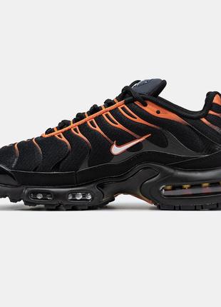 Мужские кроссовки nike air max plus tn x napoli black orange 40-41-42-43-44-456 фото