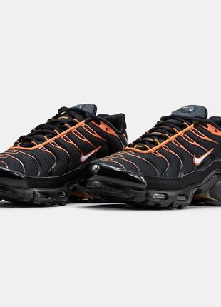 Мужские кроссовки nike air max plus tn x napoli black orange 40-41-42-43-44-455 фото