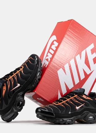 Мужские кроссовки nike air max plus tn x napoli black orange 40-41-42-43-44-459 фото