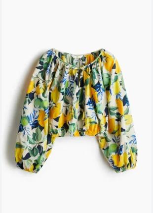 Блуза лимонна h&m