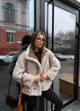 Двустороння дублянка барашек