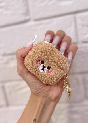 Милий плюшевий чохол для airpods🐻