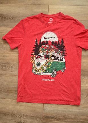 Мужская футболка santa volkswagen t1 / m размер