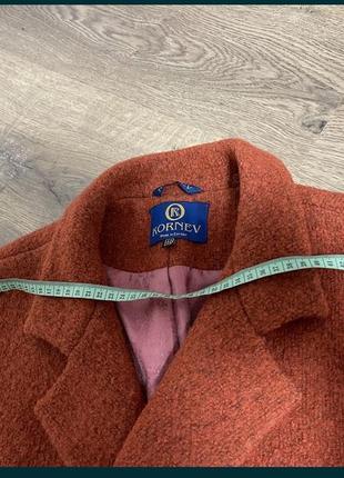 Пальто жіноче вовна натуральна 46 оверсайз