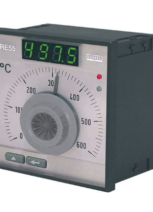 Регулятор температуры lumel re55 1231008, nicr-nial (k), 0...900°c, настраиваемый, релейный выход