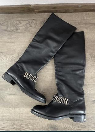 Шкіряні чоботи 38 розмір