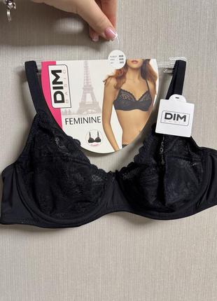 Бюстгальтер мереживний чорний dim