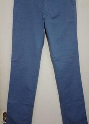 Брюки по типу чино. массимо. голубые брюки массимо