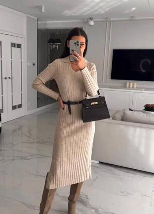 Сукня ангора рубчик