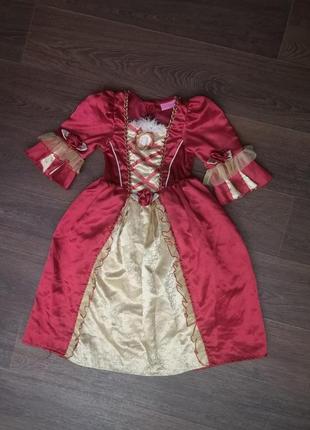 Карнавал маскарад костюм платье красавица и чудовище бель 3 4 хеловин косплей 98-104 рост