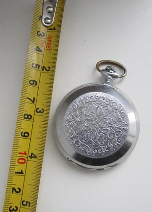 Часы карманные "молния" механика. ссср. на ходу.№4