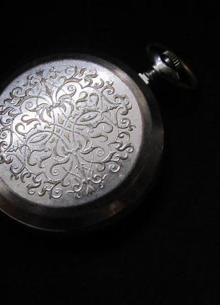 Часы карманные "молния" механика. ссср. на ходу.№4