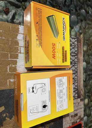 Инвертор автомобильный konnwei-500w 12 v/220 v