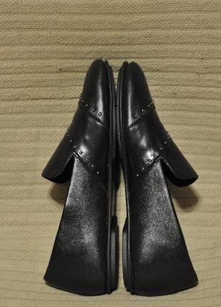 Очаровательные легчайшие черные кожаные слиперы fftffop lena micro-stud loafers 39 р. ( 25,5 см.)7 фото