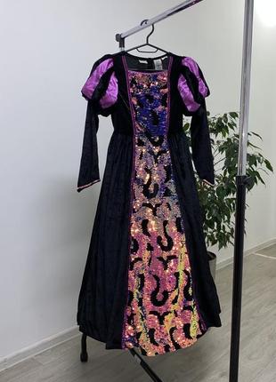 Велюровое карнавальное платье принцесса дворцовая фея