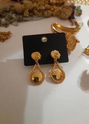 Клипсы monet,узлы, американский винтаж, идеальное состояние