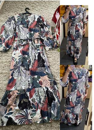 Шикарное длинное платье в принт,lc waikiki,p.38-40