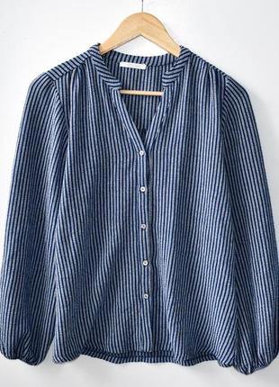 Zara розкішна щільна блуза з об'ємними рукавами оверсайз