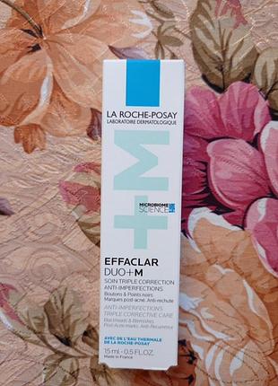 La roche-posay effaclar duo+m гель-крем потрійної дії для корекції недоліків проблемної шкіри