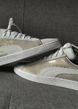 Кеды мужские puma suede замшевые белые кеды кроссовки замшевые для мужчин puma suede
