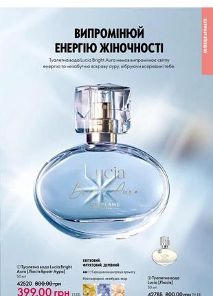 Туалетна вода lucia bright aura
