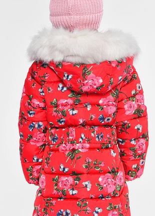 Зимова дуже тепла куртка для дівчинки 1.46/1.52см ріст 3