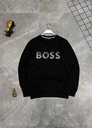 Мужской черный свитшот junior boss