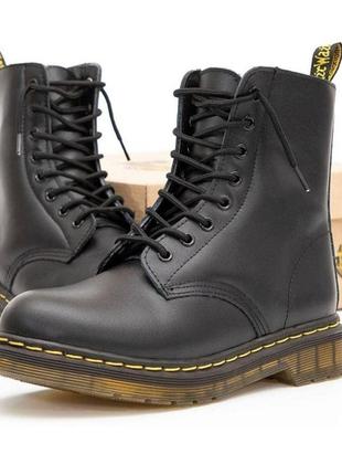 Натуральная кожа, ботинки dr. martens