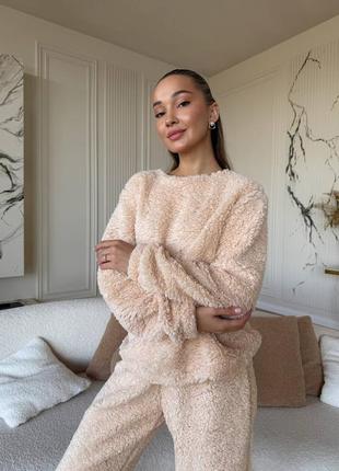 Тепла махрова піжама