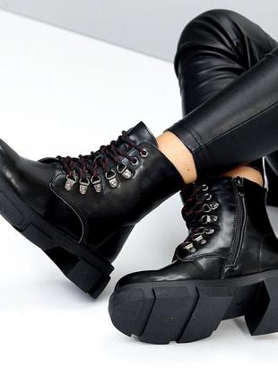 Женские теплые ботинки в черном цвете 36;37;38;39;40 размеры