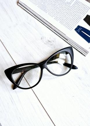 Уцінка! іміджеві окуляри лисички, окуляри кішечки cat eye прозорі