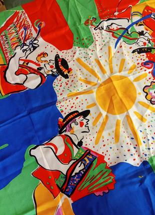 Яркая шелковая дизайнерская платок шелка музыки