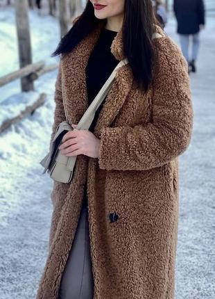 Коричнева шубка teddy1 фото