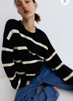 Новый свитер в полоску h&m