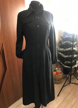 🎄шерстяне натуральне пальто🎄40-42 42-44