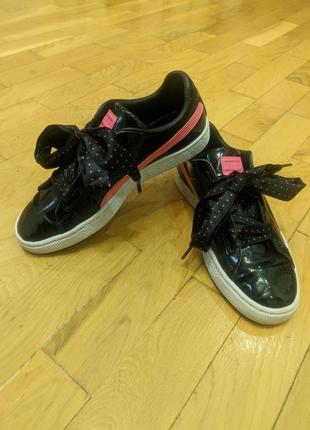 Кроссовки puma basket hearts lava р. 38