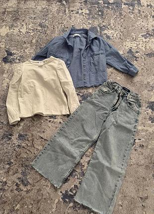 Одяг, стильний одяг та дівчинку , джинси