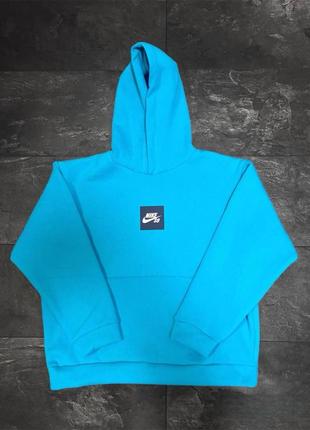 Худи nike sb blue оверсайз