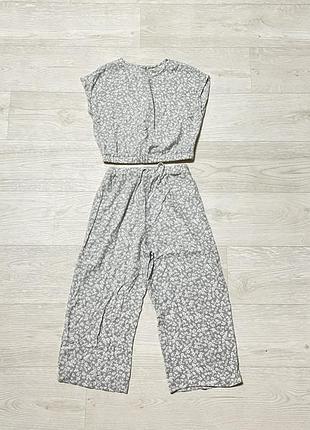 Летний брючной костюм для девочки, штаны, блуза, футболка, кофточка, колоты