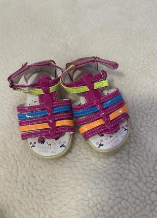 Детские цветные босоножки сандалии