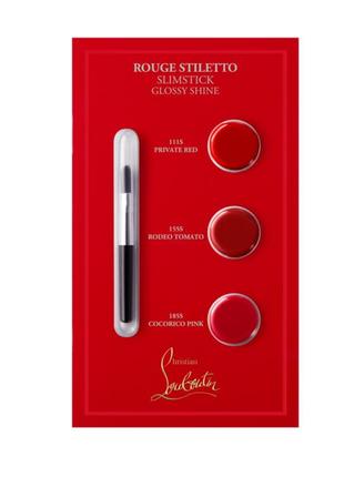 Набір пробник помади christian louboutin rouge stiletto glossy shine