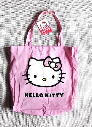Новый шоппер hello kitty, хлопок