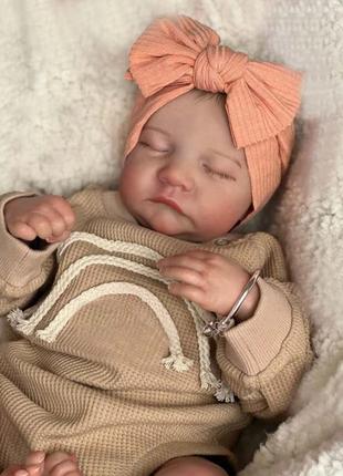 13) кукла reborn художественная младенец ручной работы 43 - 46см. видимые вены